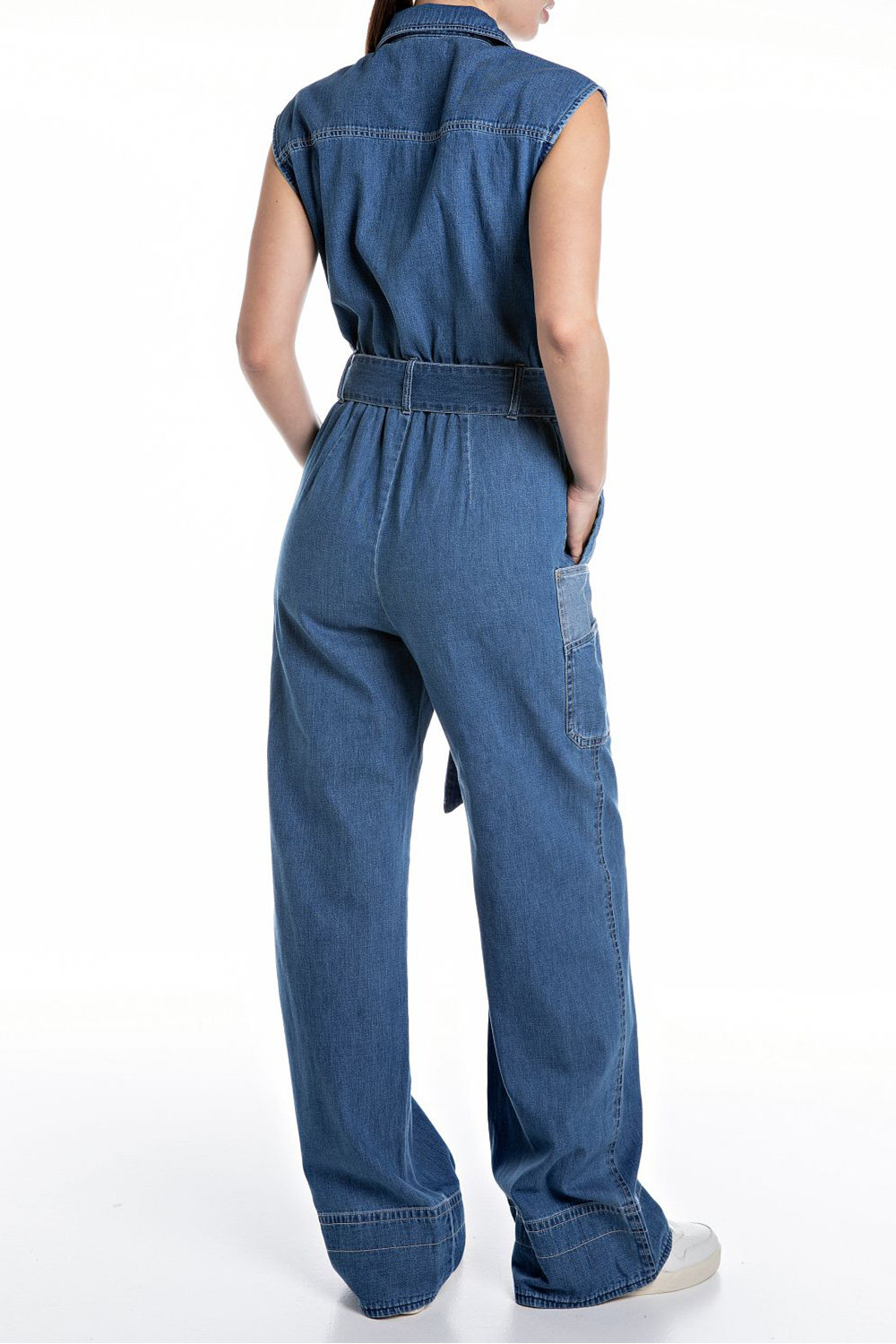 Relaxed-Fit Denim Buksedragt