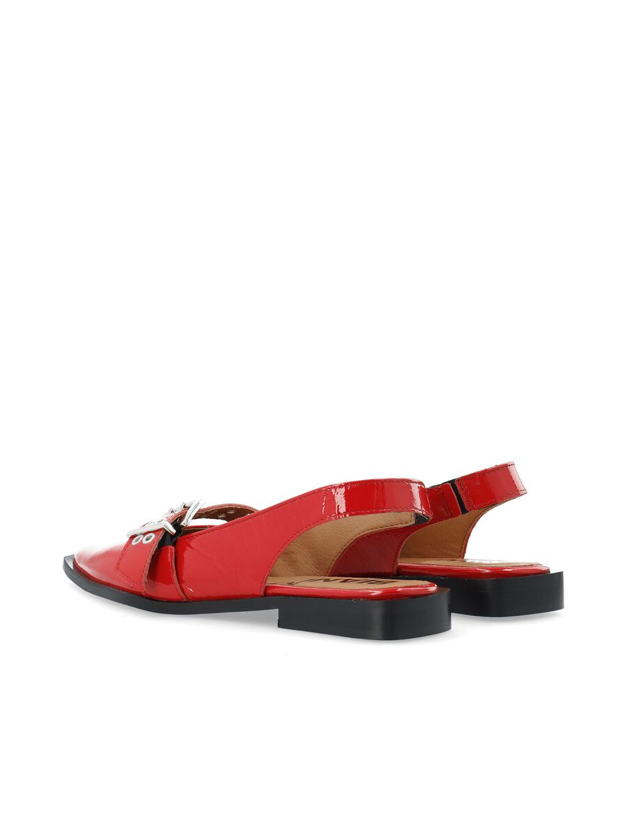 BIAVICTORIA Single Buckle Slingback Læder