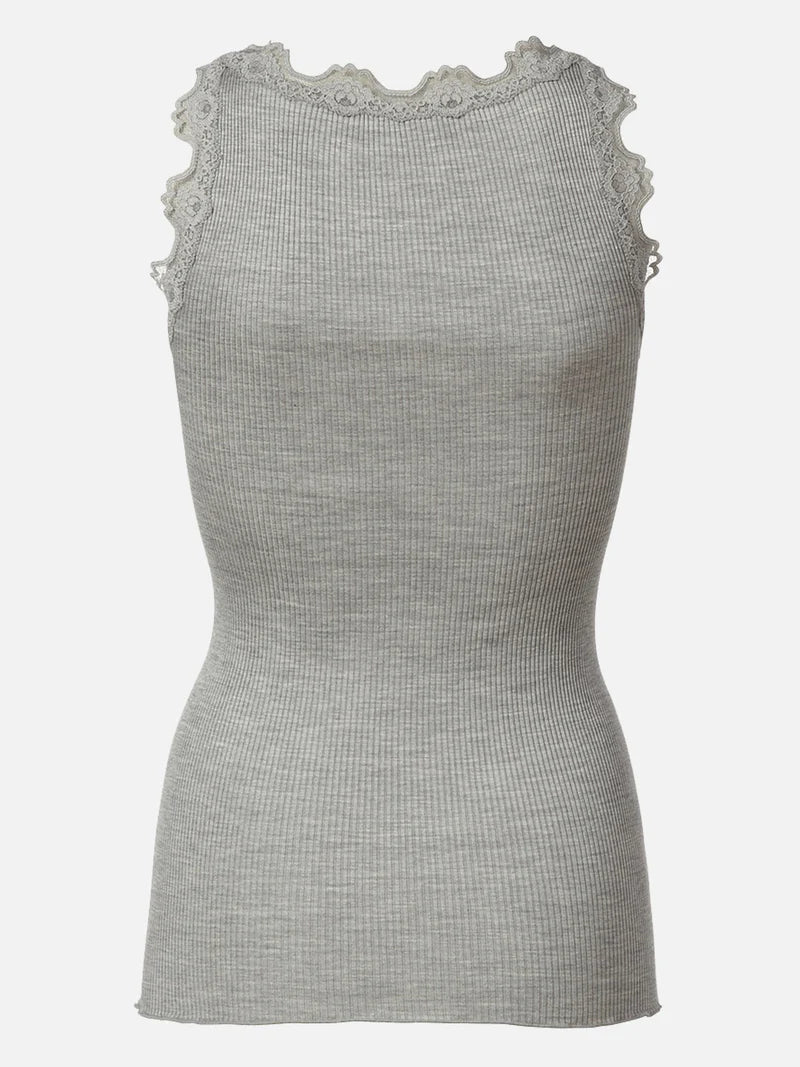 Silk Top w. Lace