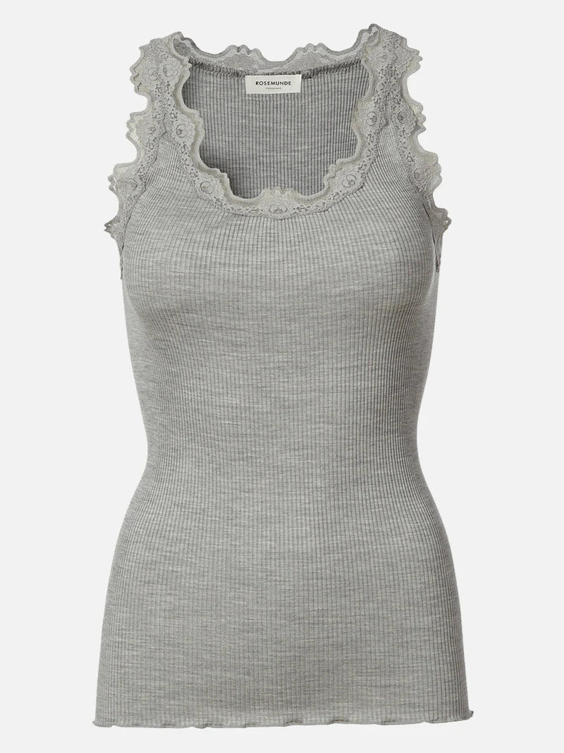 Silk Top w. Lace