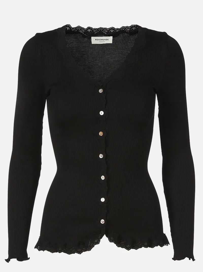 RWBabette LS V-Neck Regular Lace Cardigan