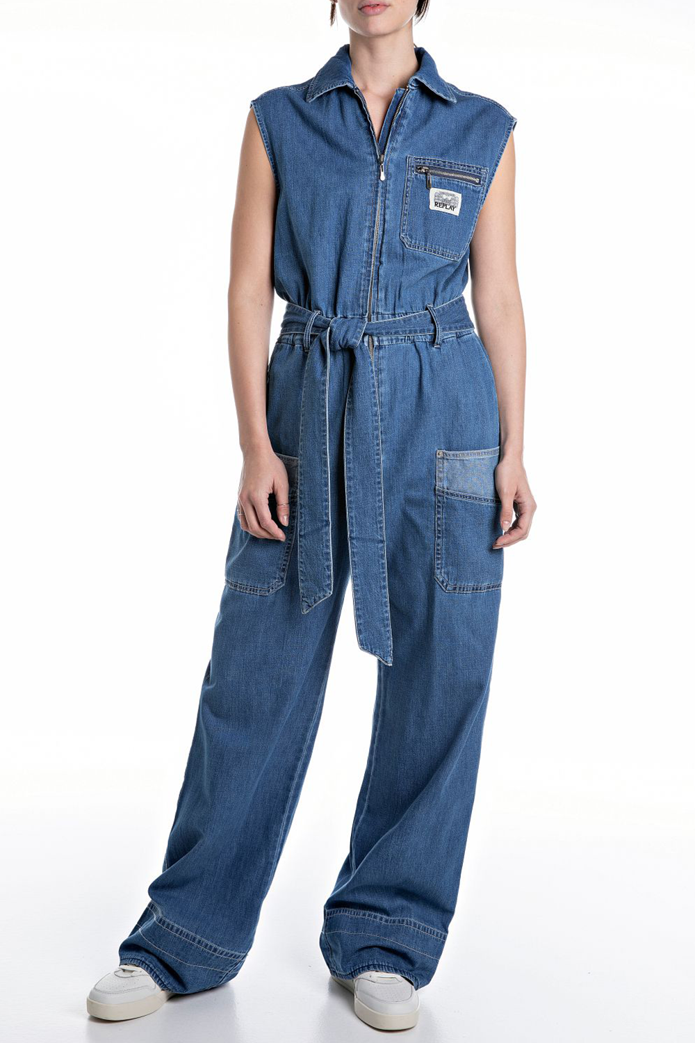 Relaxed-Fit Denim Buksedragt