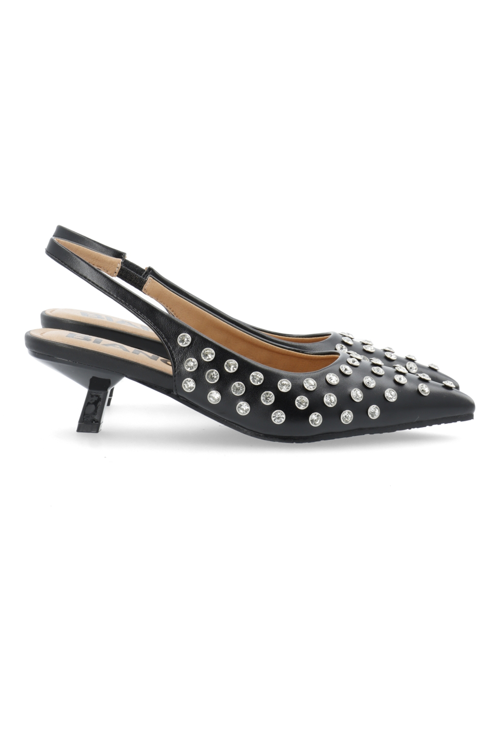 BiaKristin Kitten Heel Slingback Rhinestone