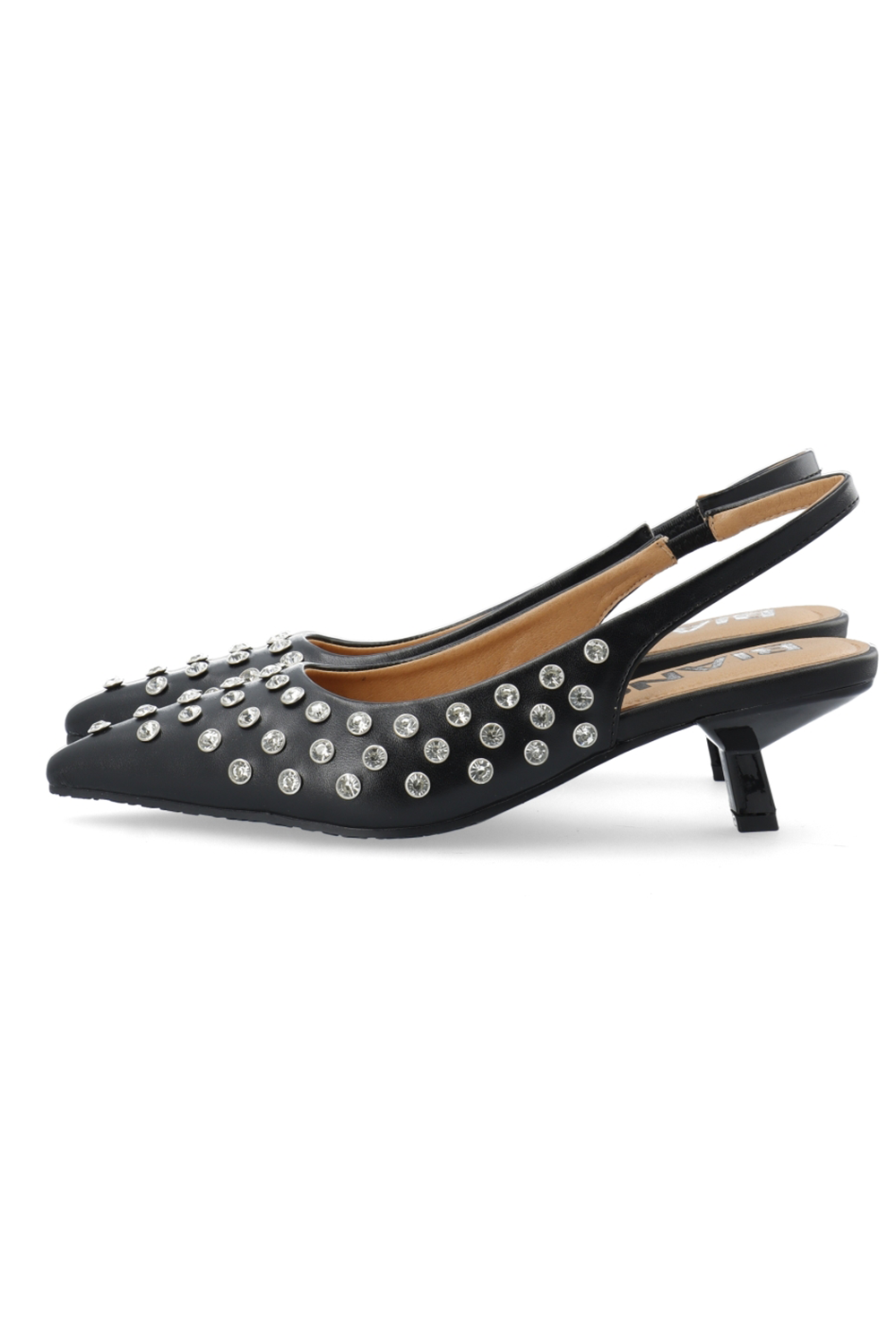 BiaKristin Kitten Heel Slingback Rhinestone