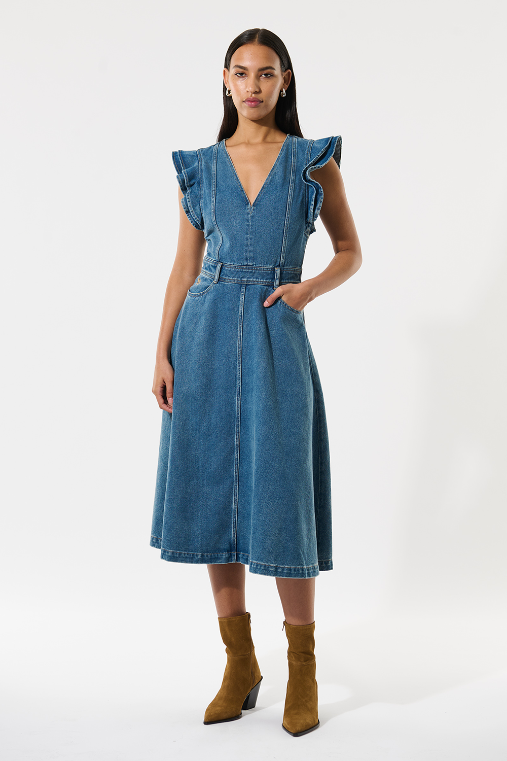 EdissaDEA NS Denim Kjole