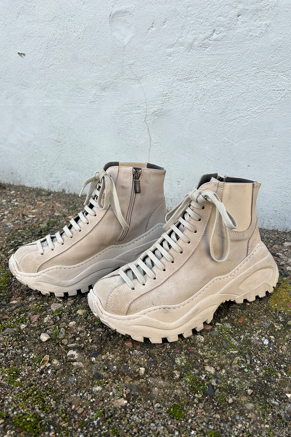 7263 Sko med snøre og lynlås