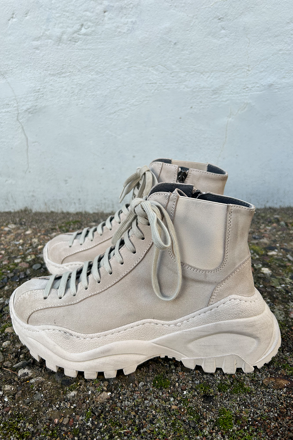 7263 Sko med snøre og lynlås