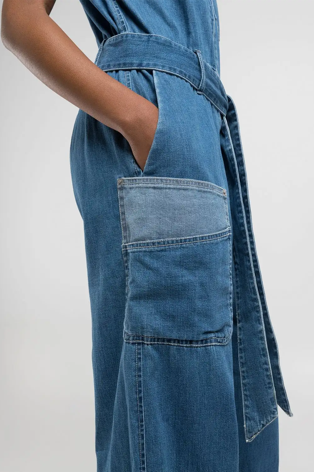 Relaxed-Fit Denim Buksedragt