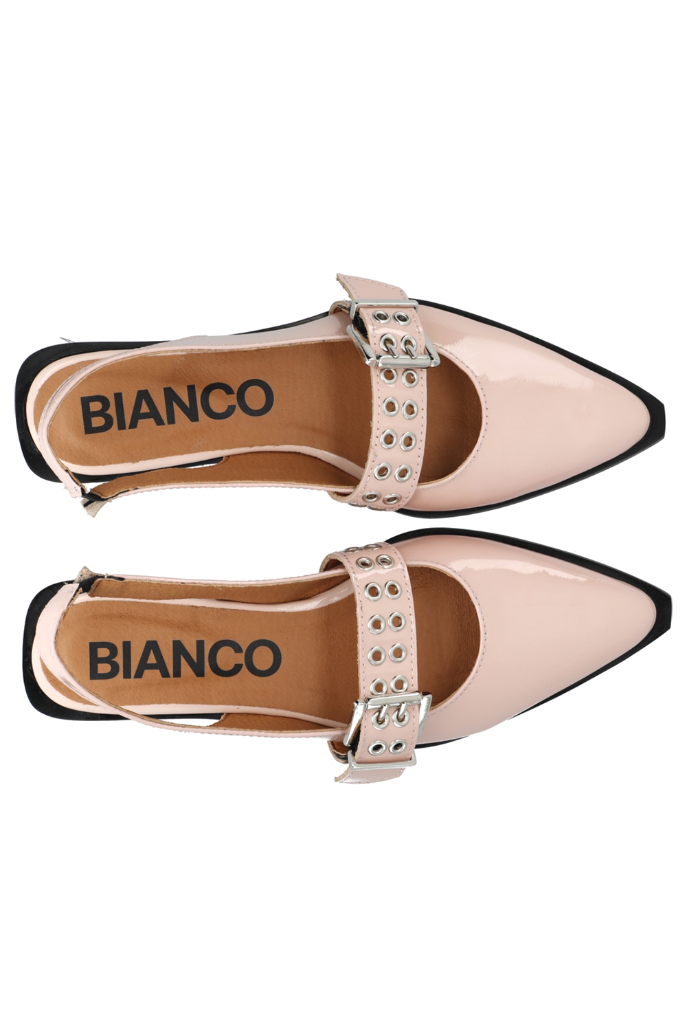 BIAVICTORIA Single Buckle Slingback Læder