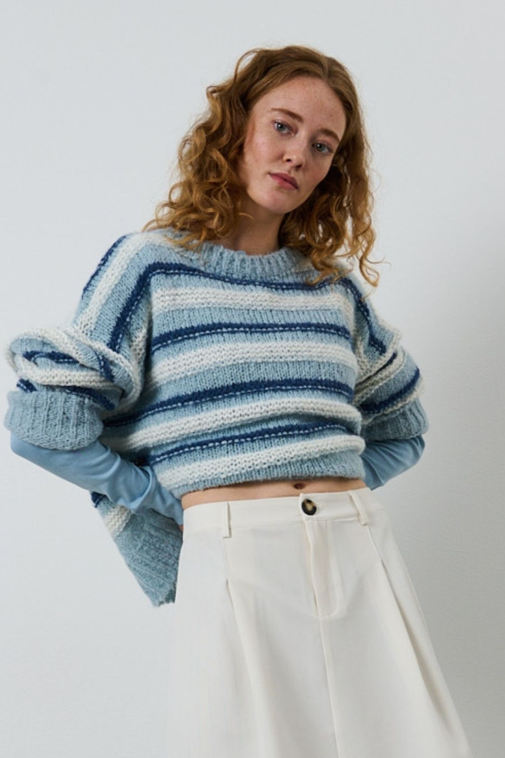 Pernille Striped Strik