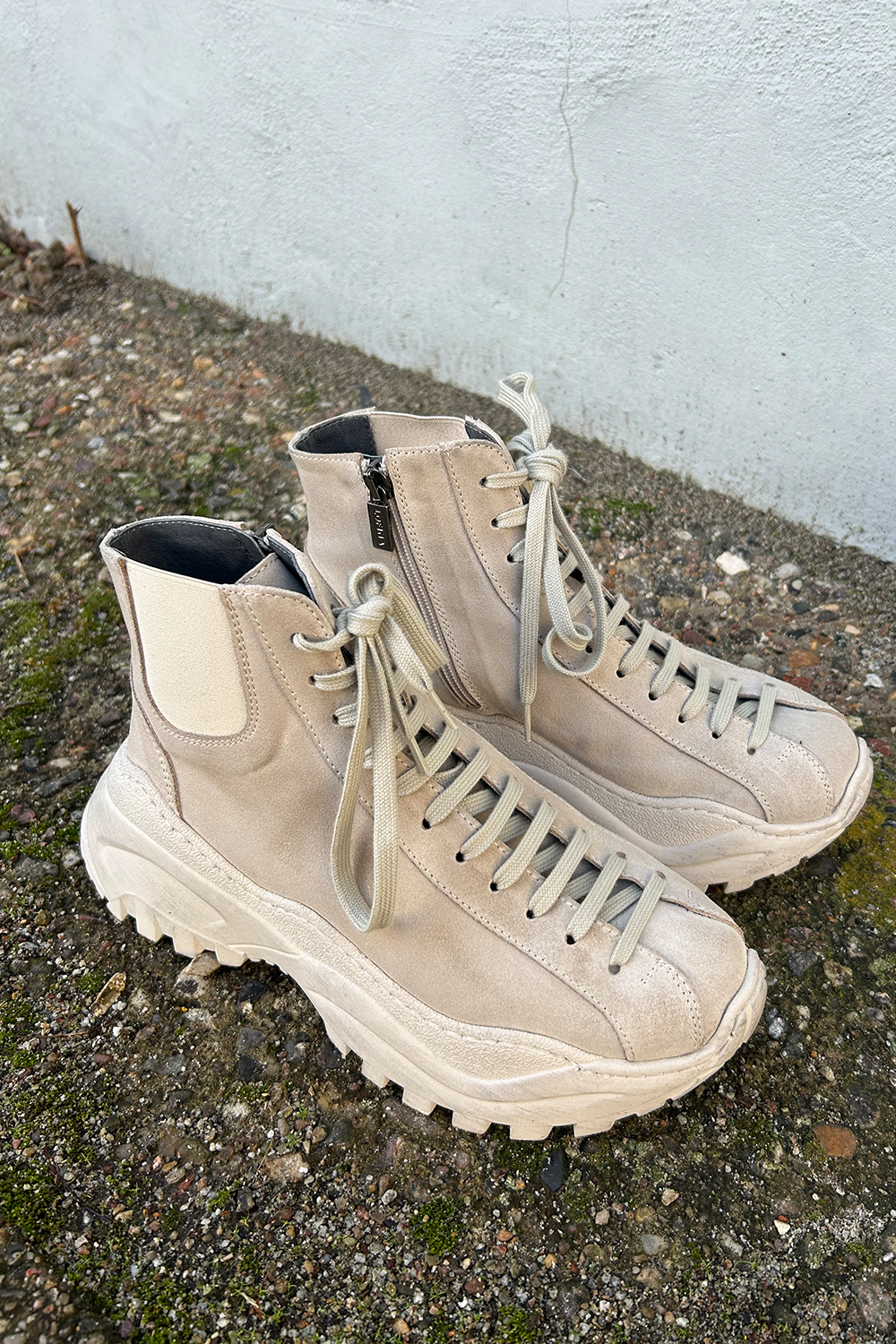 7263 Sko med snøre og lynlås