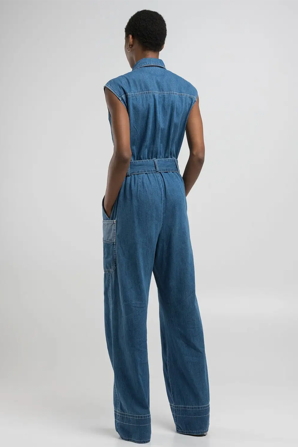 Relaxed-Fit Denim Buksedragt