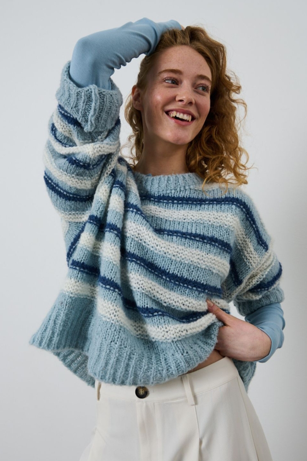Pernille Striped Strik