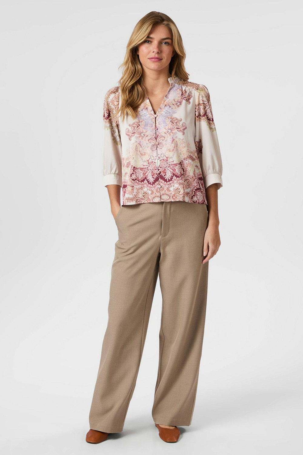 Roselle Artist Paisley Bluse