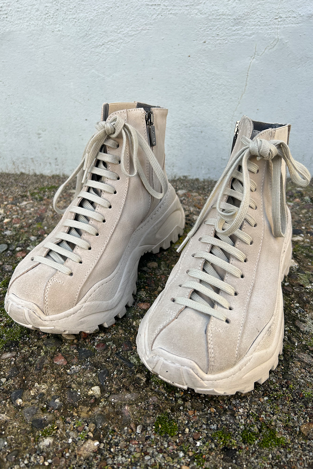 7263 Sko med snøre og lynlås