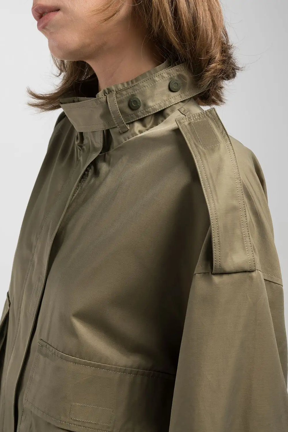 Cropped Maxi-Pocket Jakke