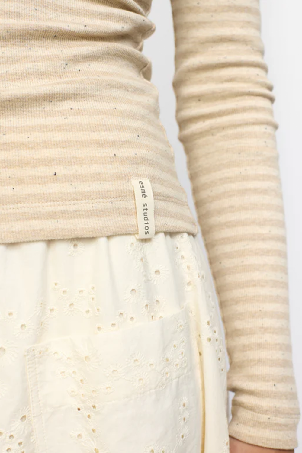 ESBloom Stribet Langærmet T-Shirt