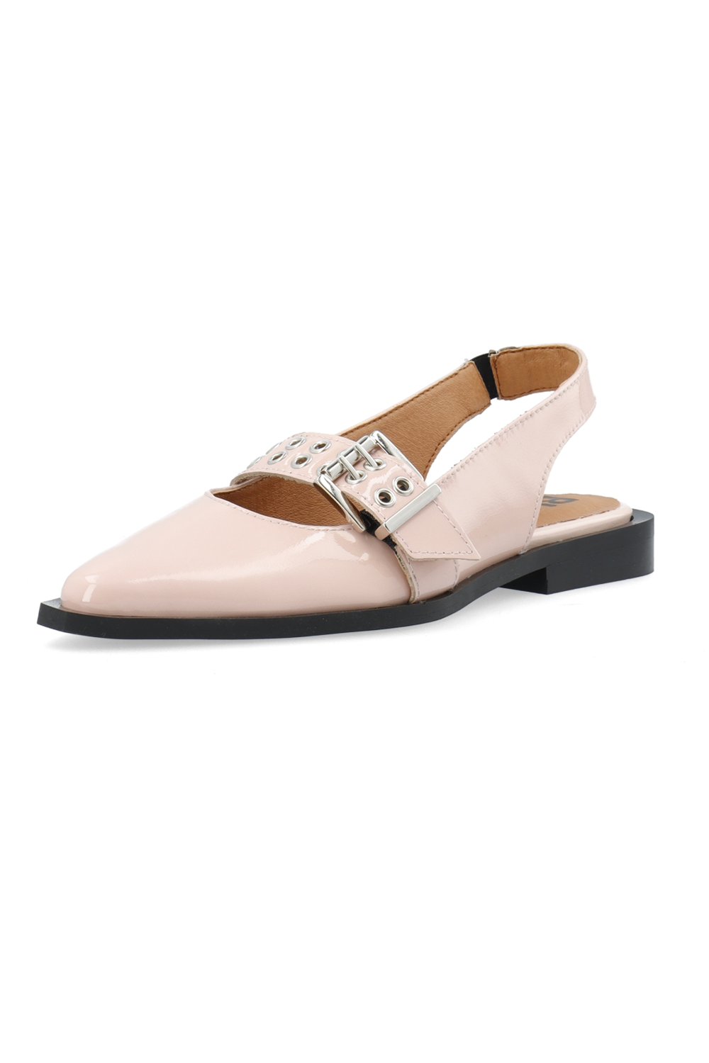 BIAVICTORIA Single Buckle Slingback Læder