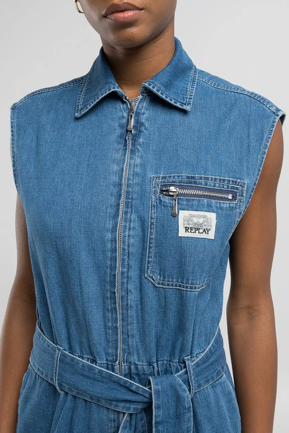 Relaxed-Fit Denim Buksedragt