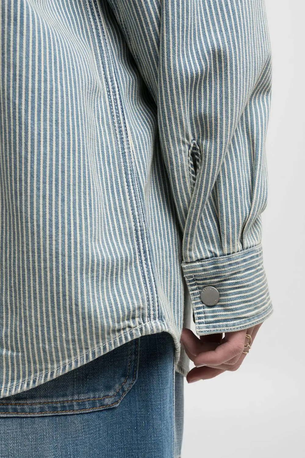 Striped Denim Skjorte