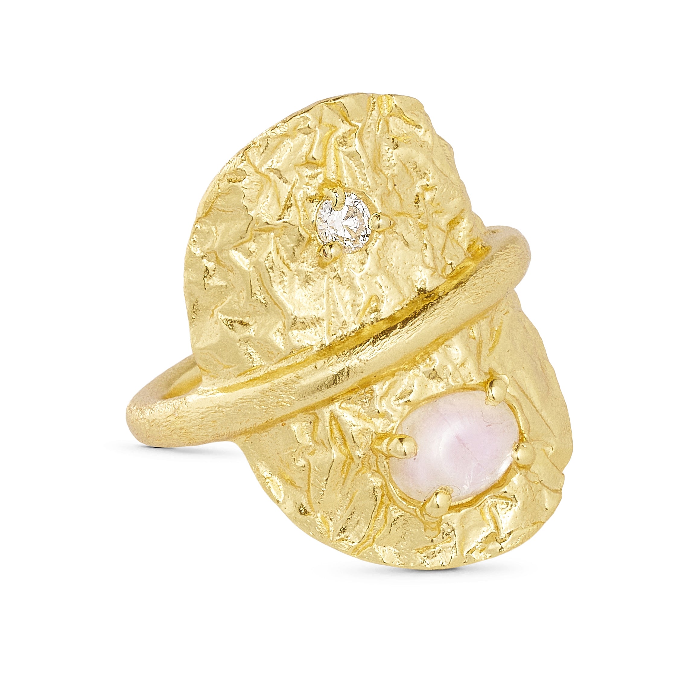 Foil ring med zirkon