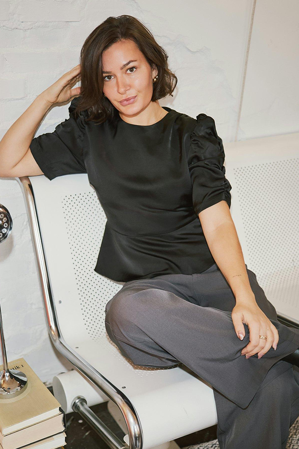 Benua Heavy Sateen Bluse