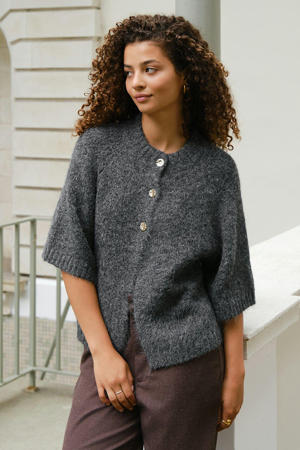 Benuta Fluffy Knit Cardigan