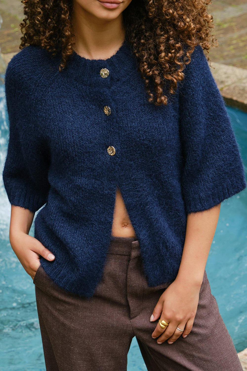 Benuta Fluffy Knit Cardigan