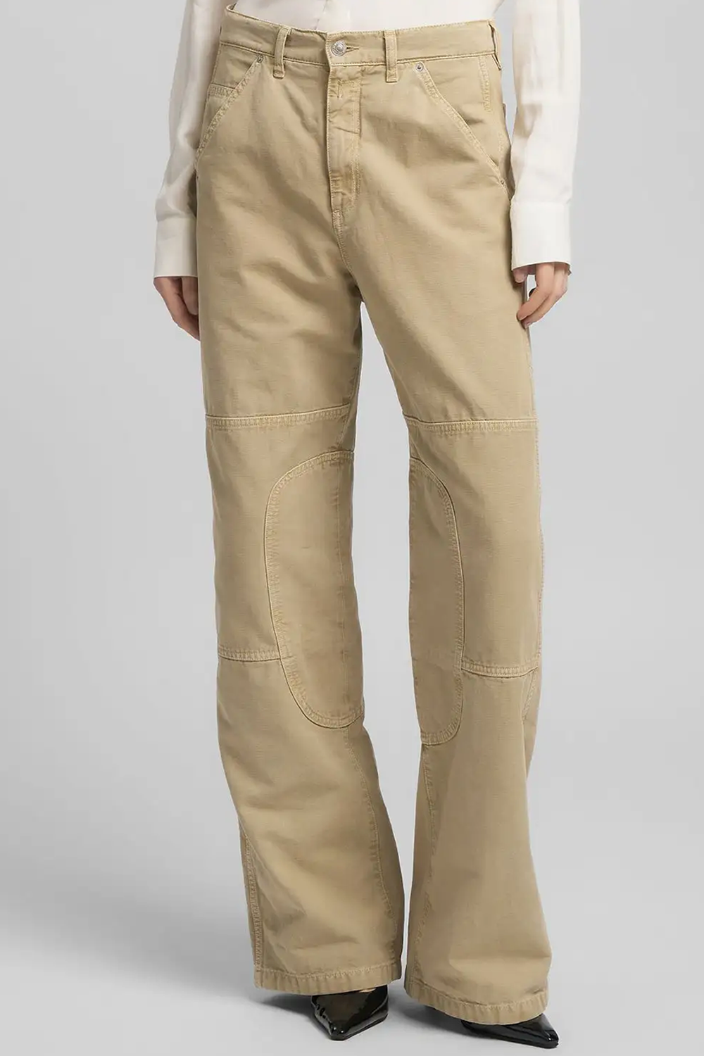 Cotton Canvas Relaxed Bukser