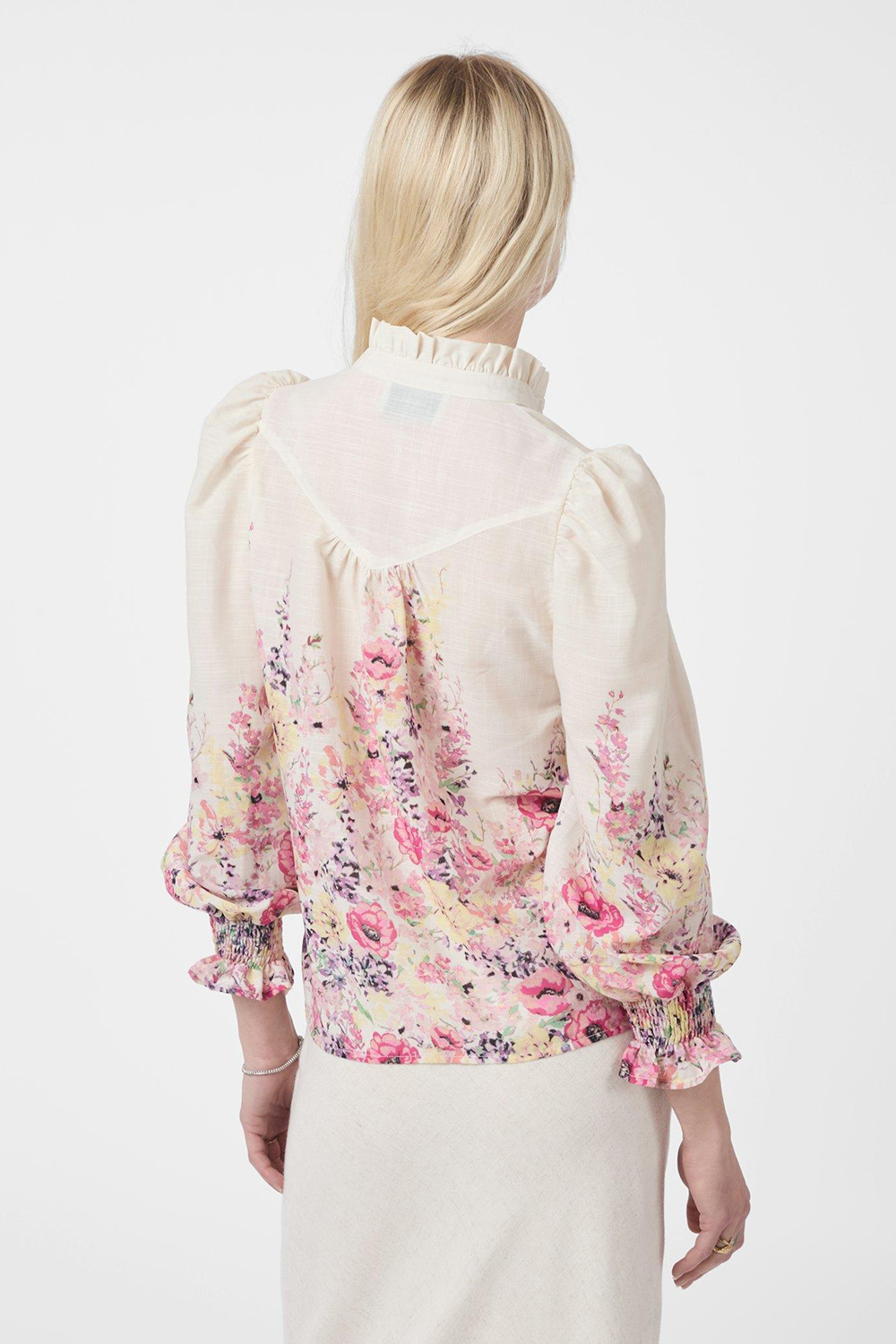 Calloma Flower Print Bluse