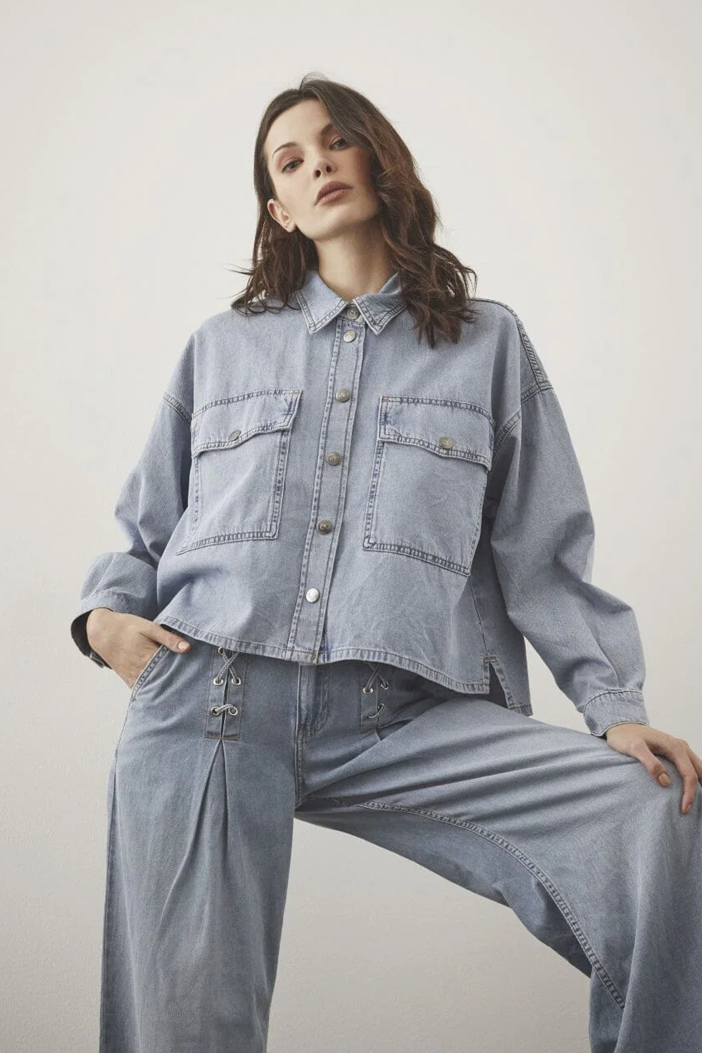 CindyCC Denim Skjorte