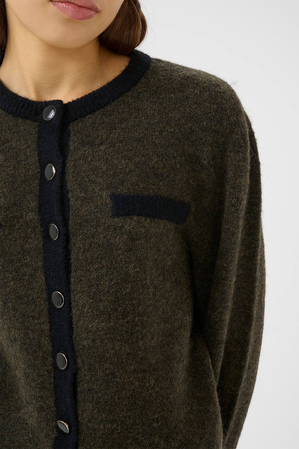 GZalpha Contrast Cardigan