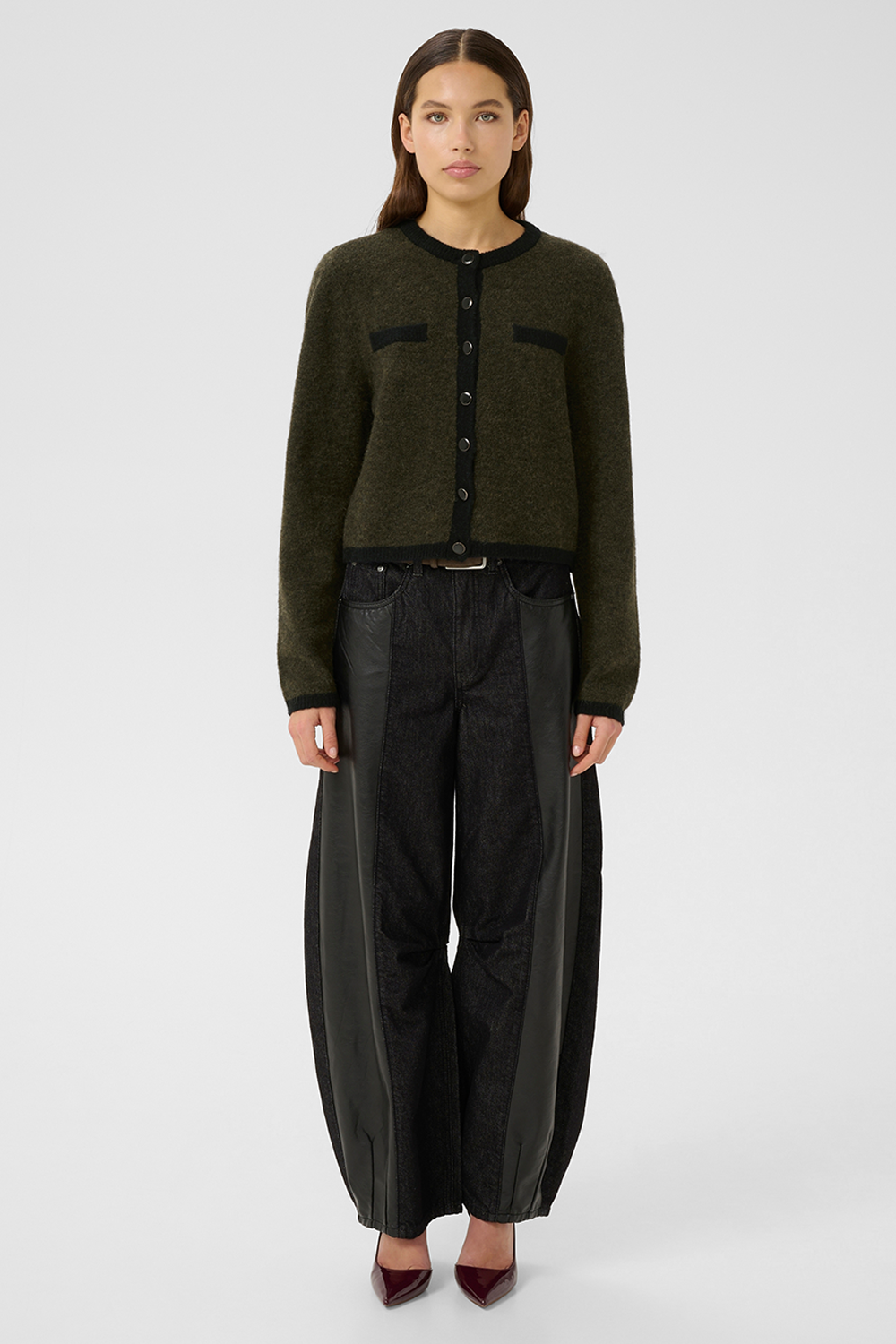 GZalpha Contrast Cardigan