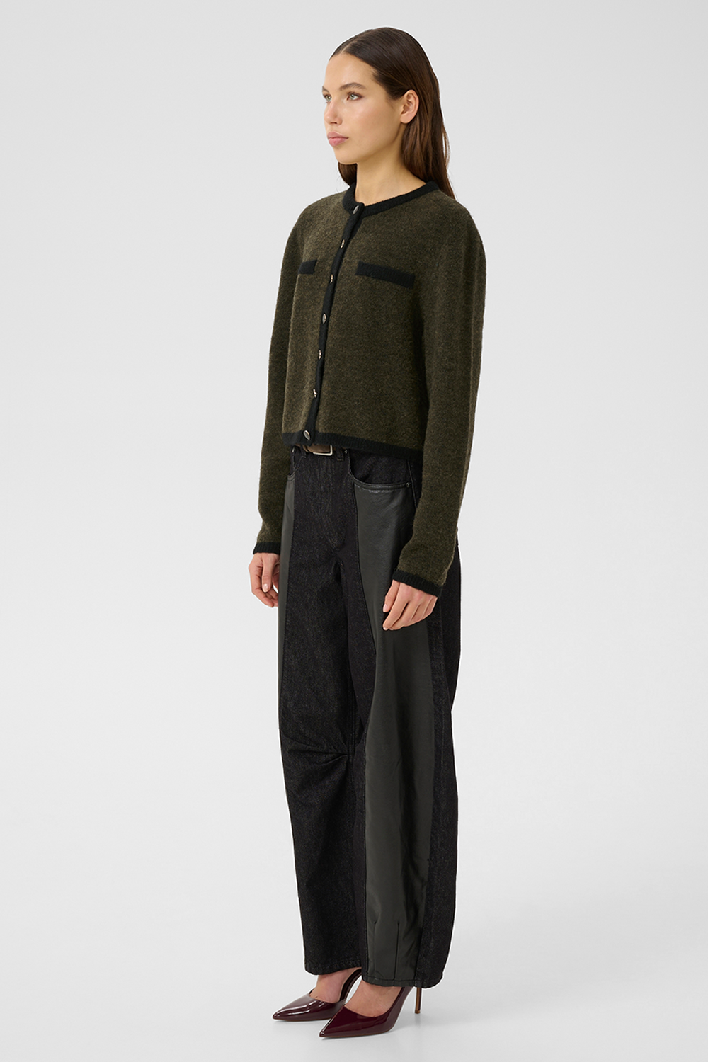 GZalpha Contrast Cardigan