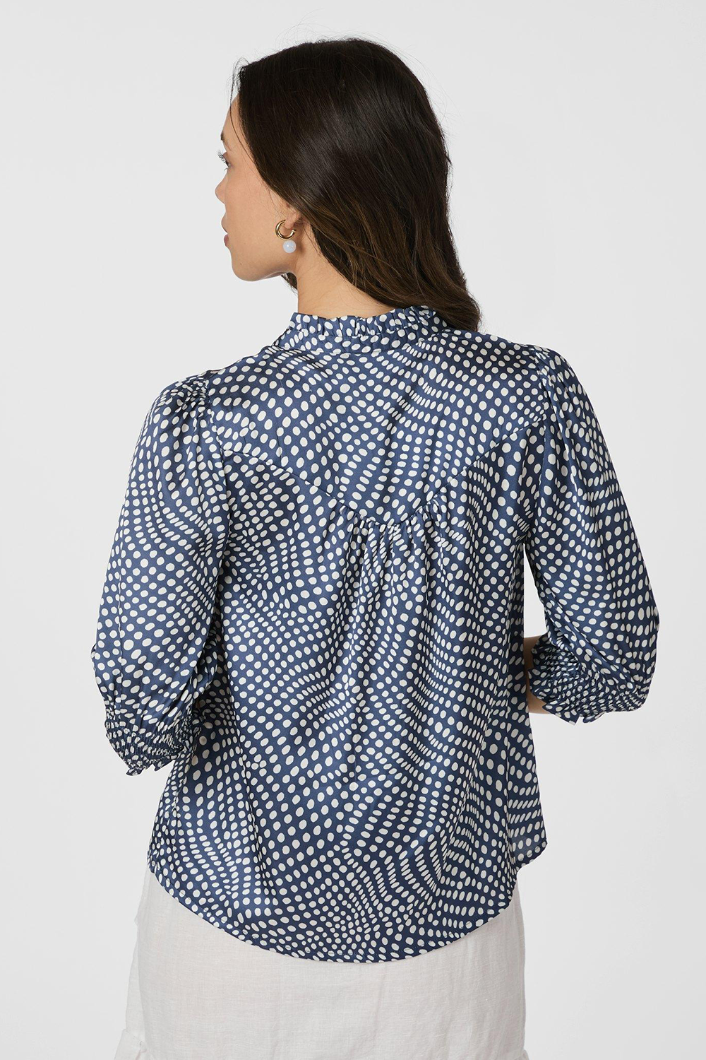 Diana Vibrant Dot Bluse