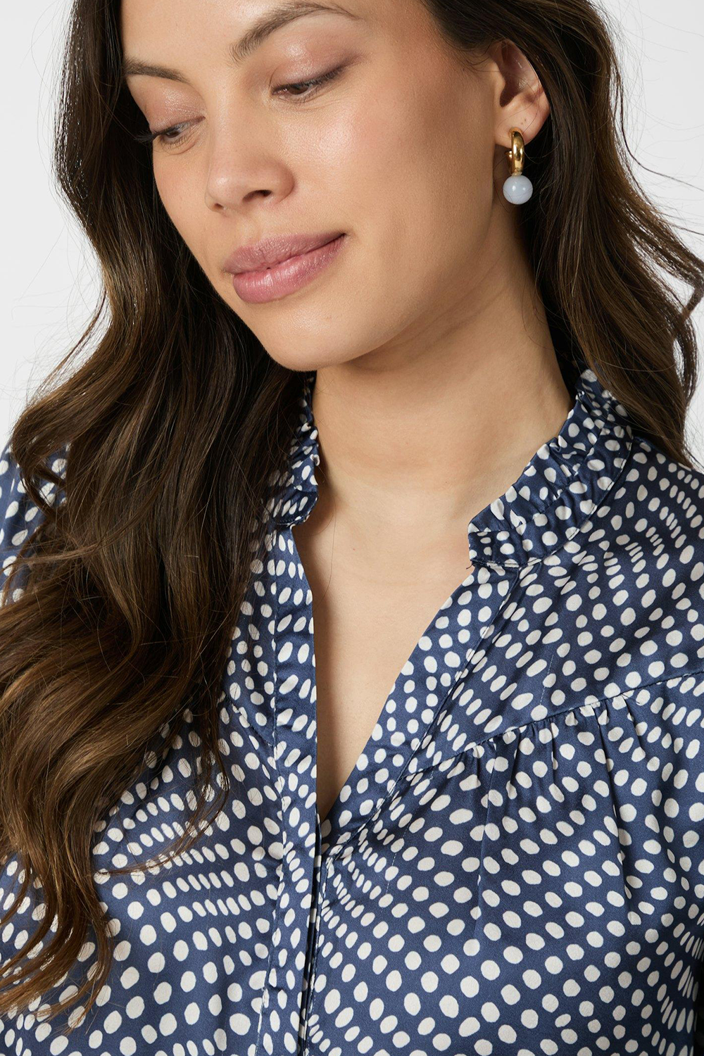 Diana Vibrant Dot Bluse