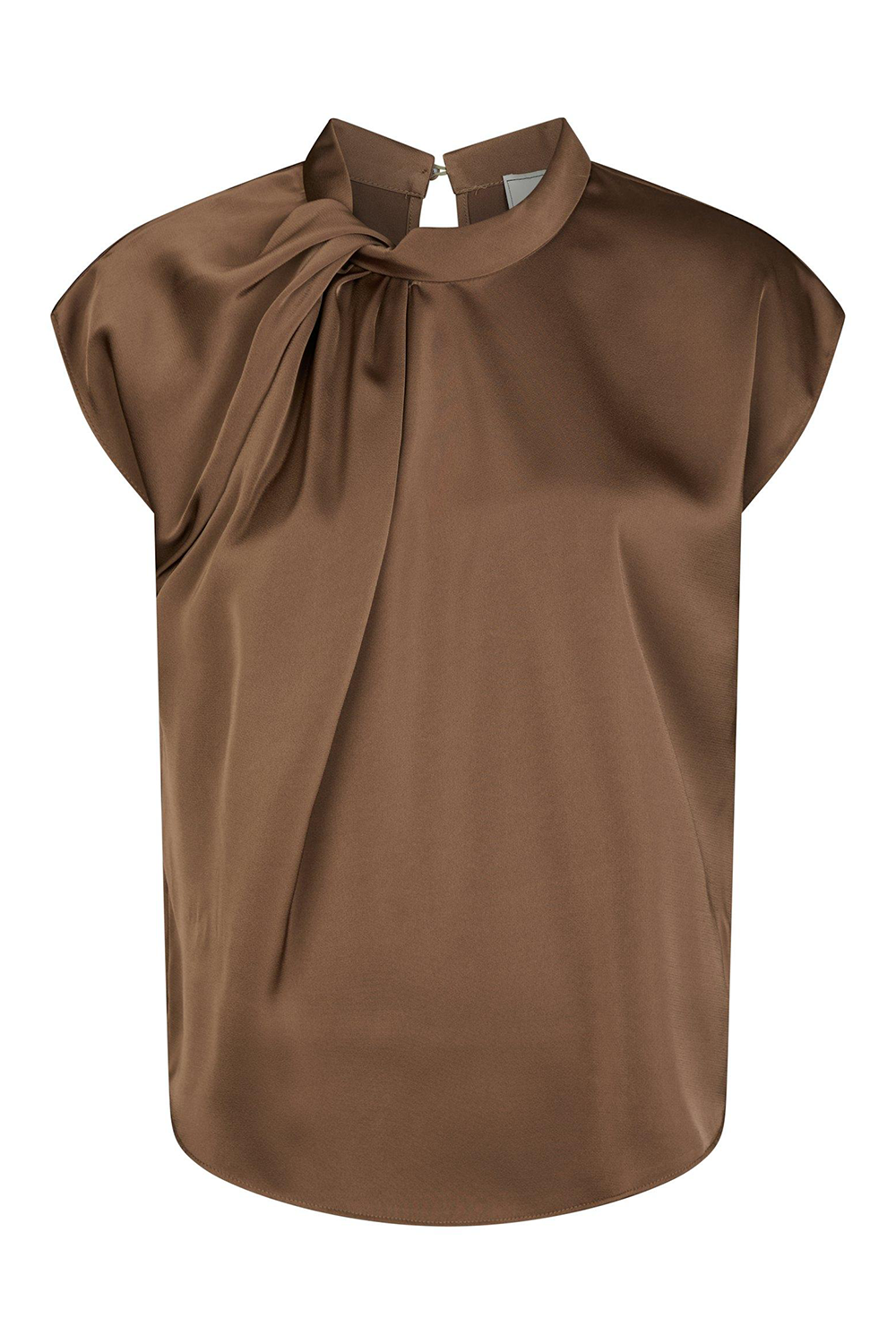 Fleur Drapy Satin Bluse