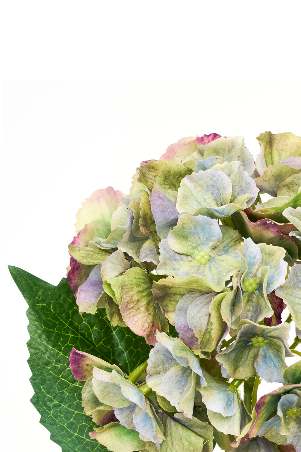 Kunstig blomst, HDHydrangea, Grøn, Blå