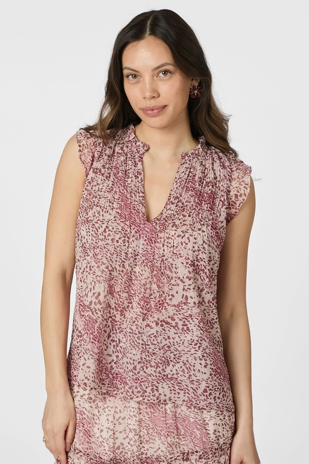 Izar Blur Graphic Top