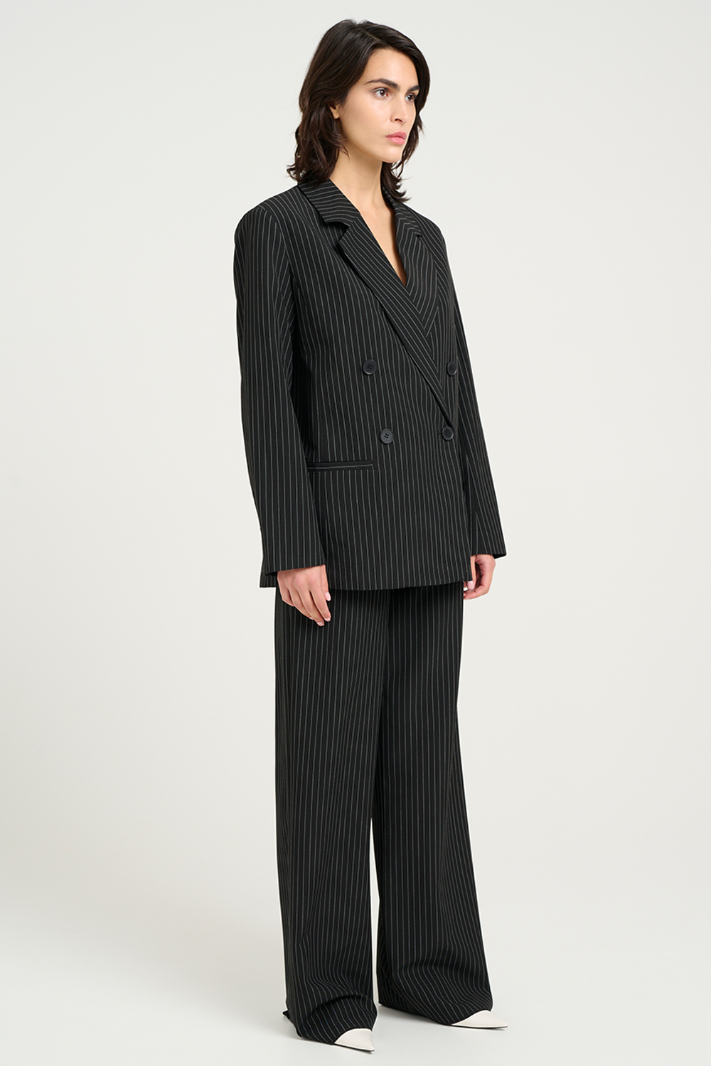 JoelleGZ Pinstripe MW Bukser