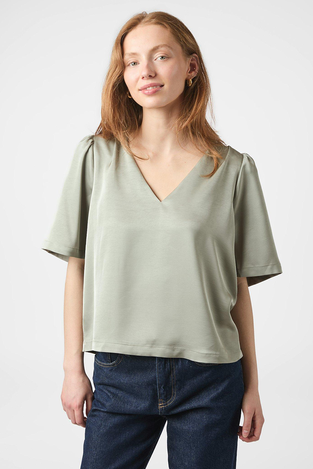Largo Heavy Sateen Bluse