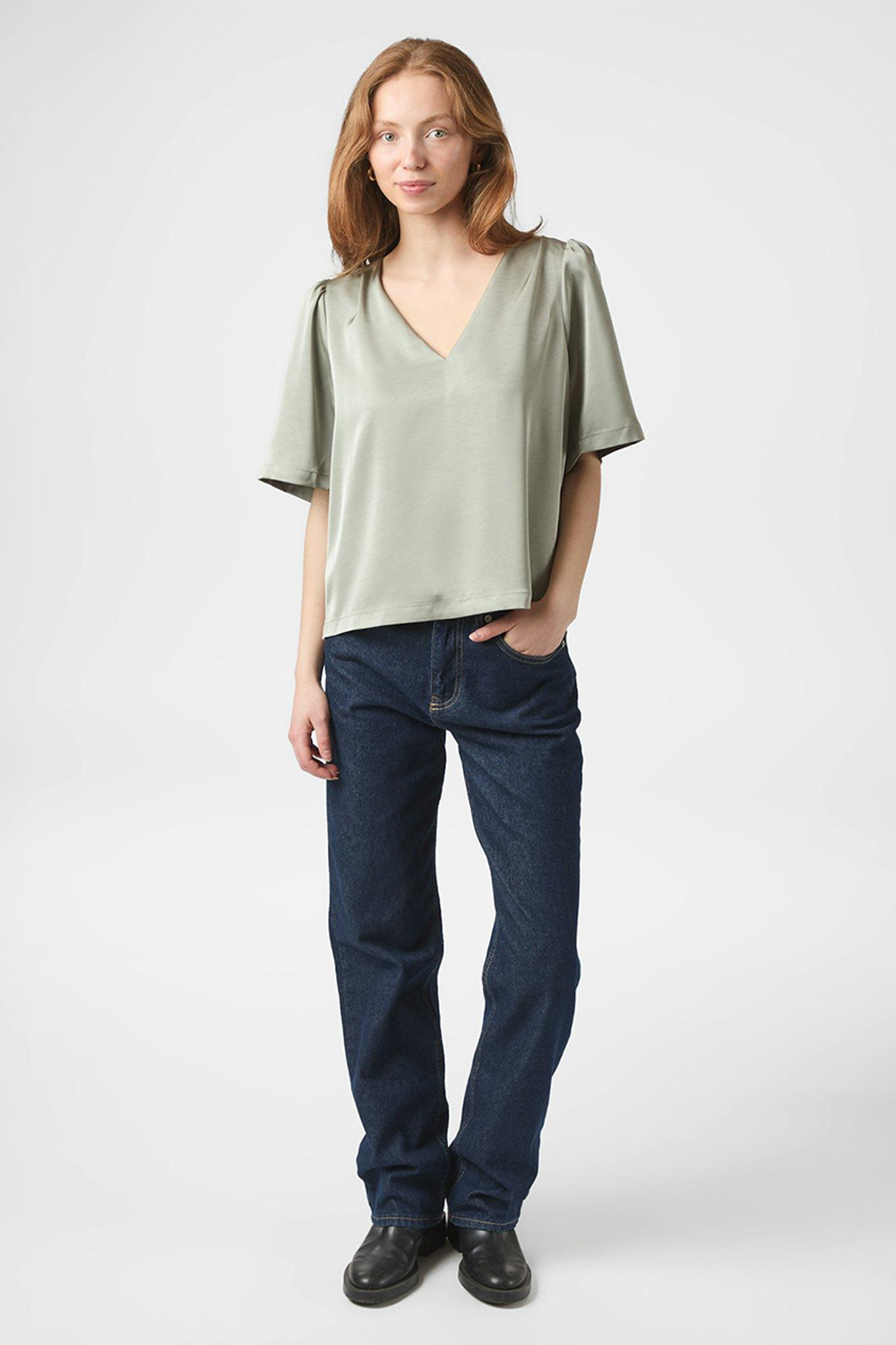 Largo Heavy Sateen Bluse