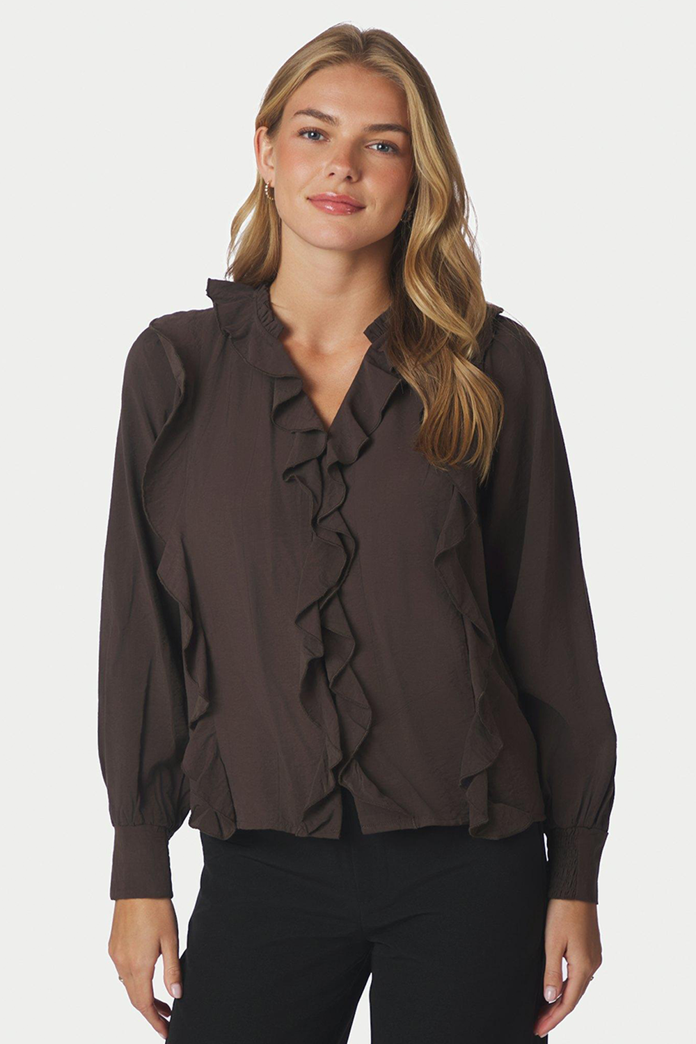 Larine Ruffle Bluse