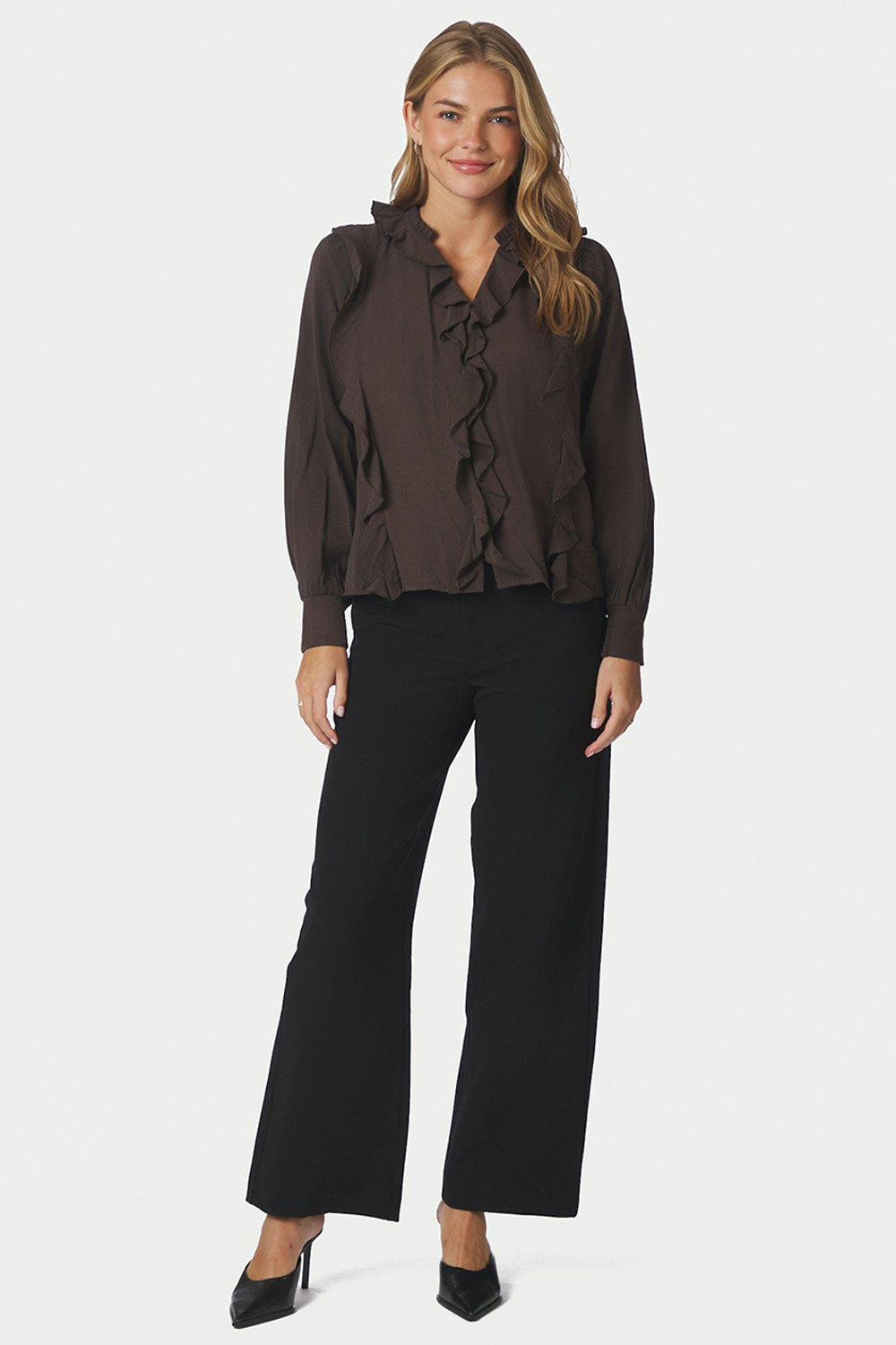 Larine Ruffle Bluse