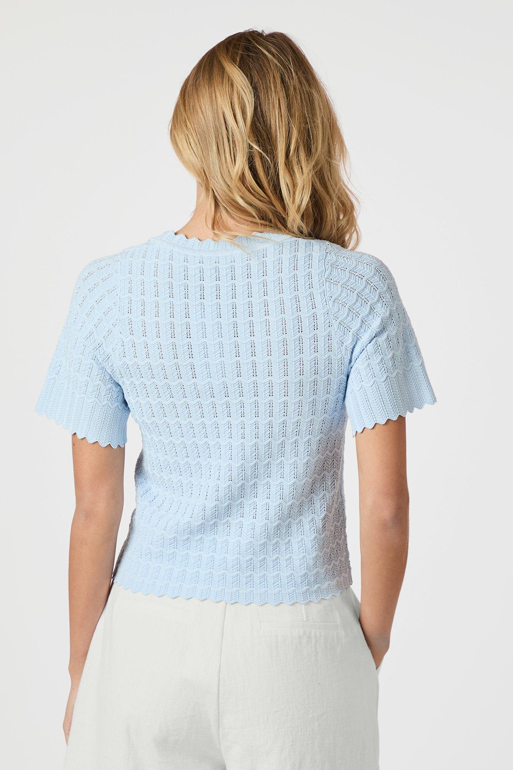 Meiko Solid Strik Bluse