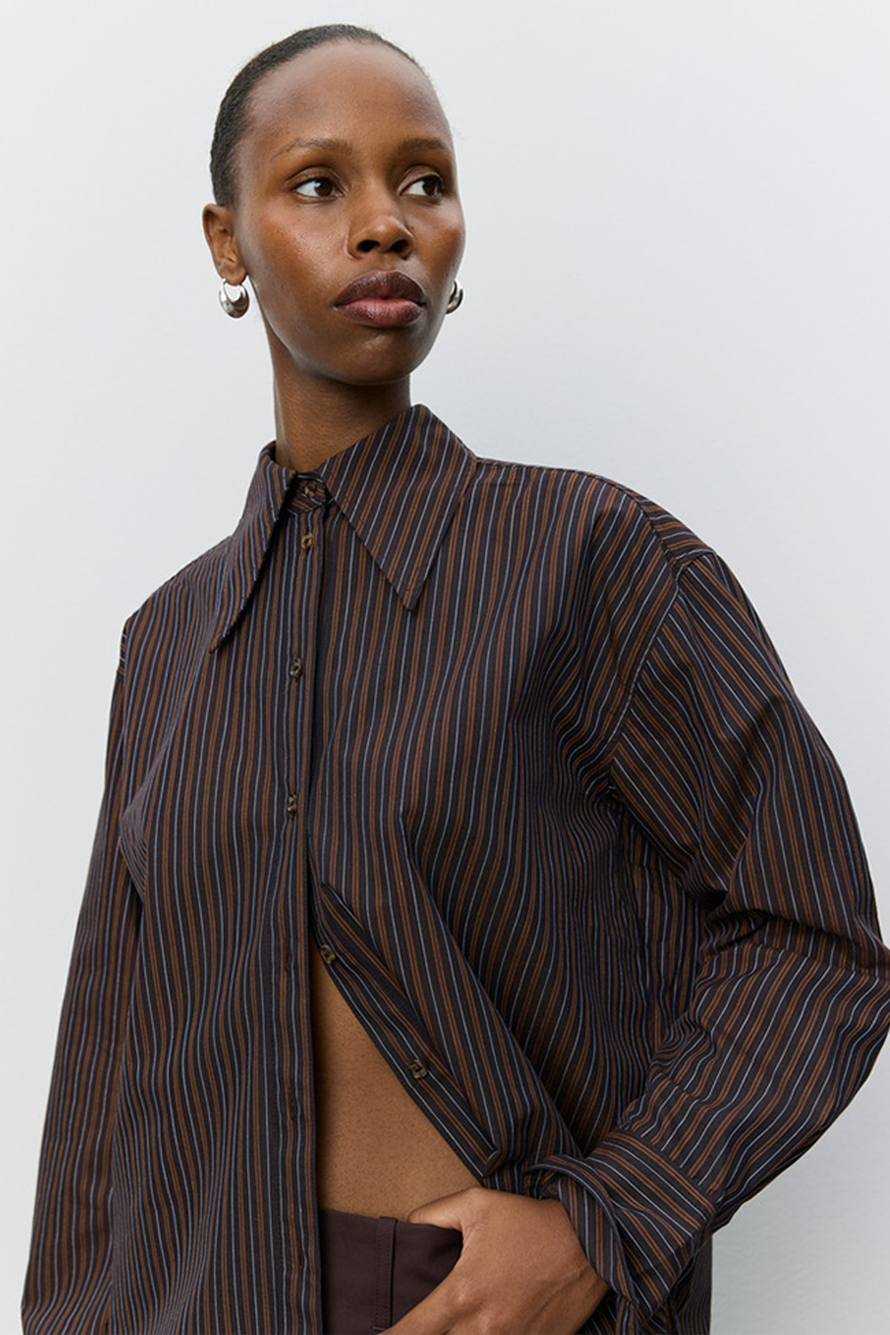 MashaSW Striped Oversize Skjorte