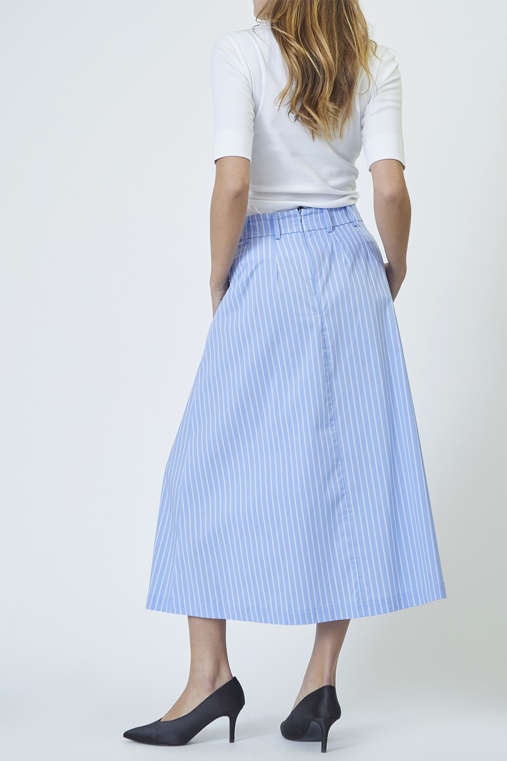 MicaCC Stripe Pleat Nederdel