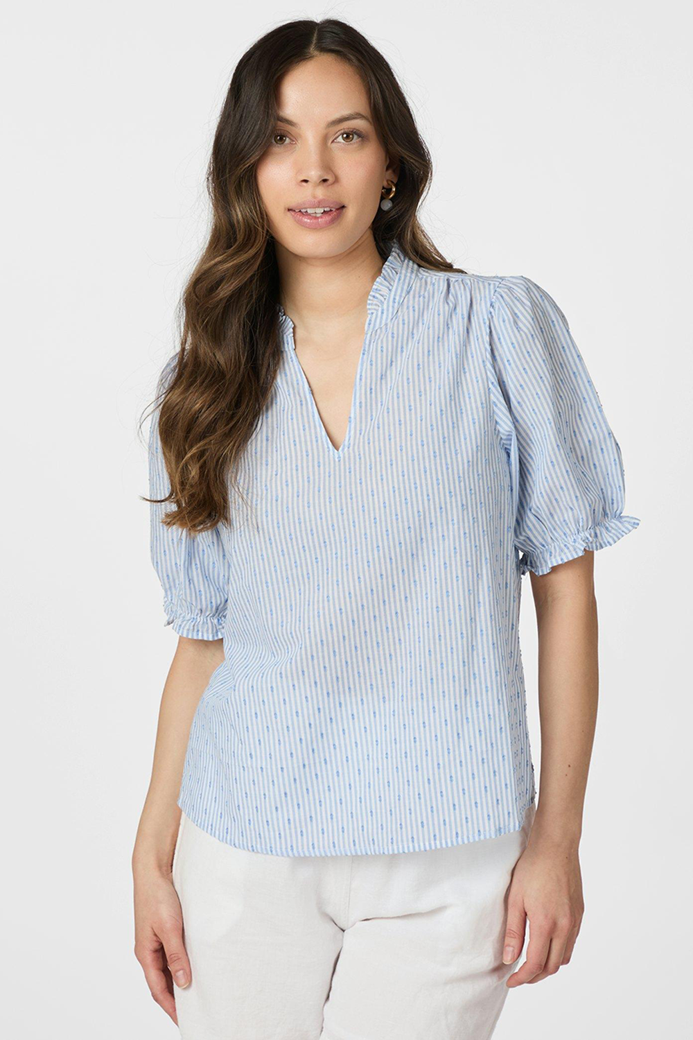 Odesa Dot Stripe Bluse