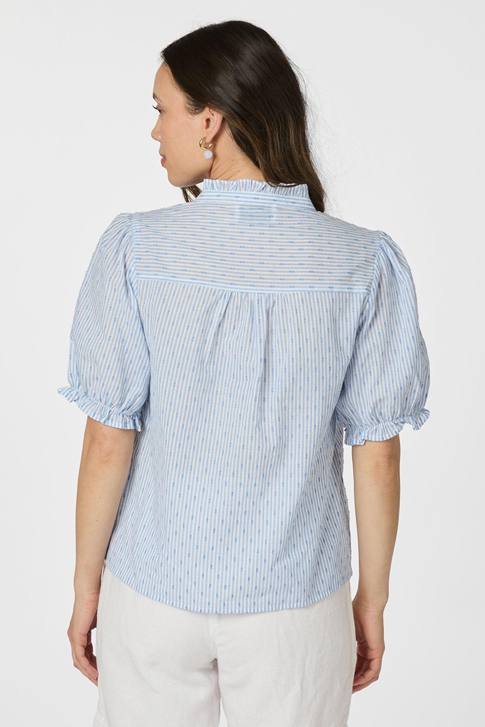 Odesa Dot Stripe Bluse