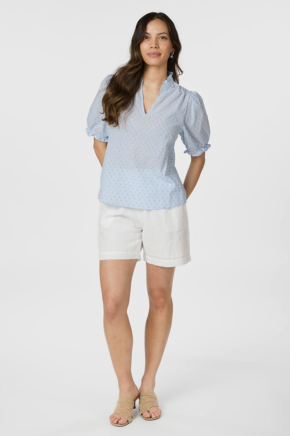 Odesa Dot Stripe Bluse